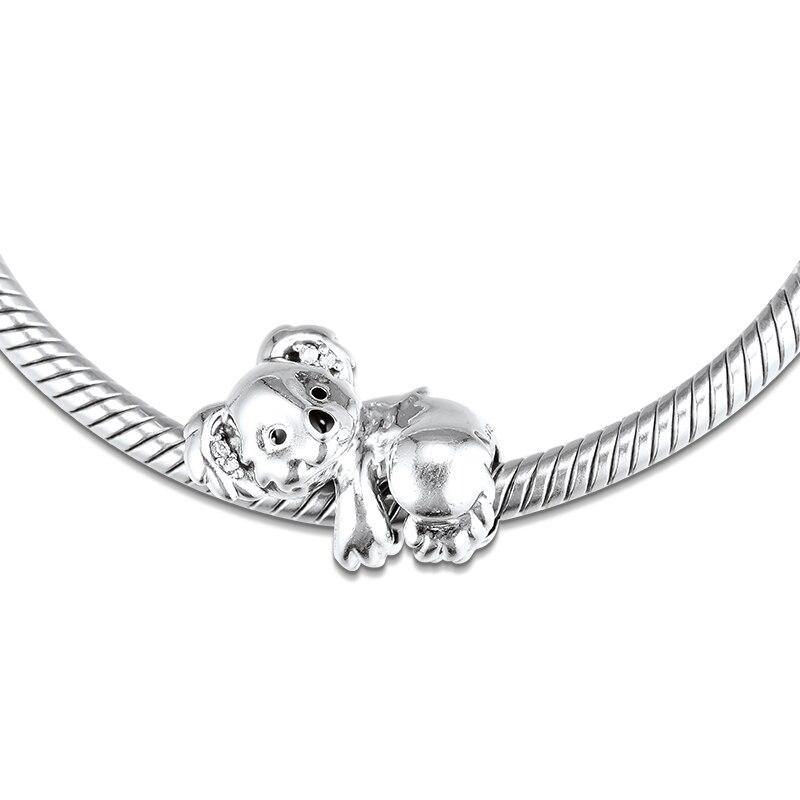 Fits for Pandora Charms Bracelets Koala Beads 100% 925 Sterling Silver Jewelry Free Shipping - Australia Gifts