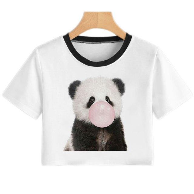 Koala Bubble Gum Crop Top - Australia Gifts