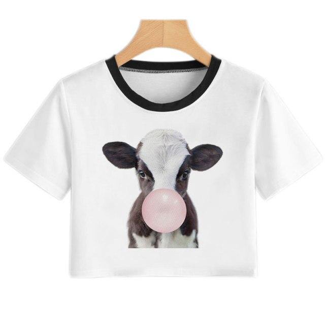 Koala Bubble Gum Crop Top - Australia Gifts