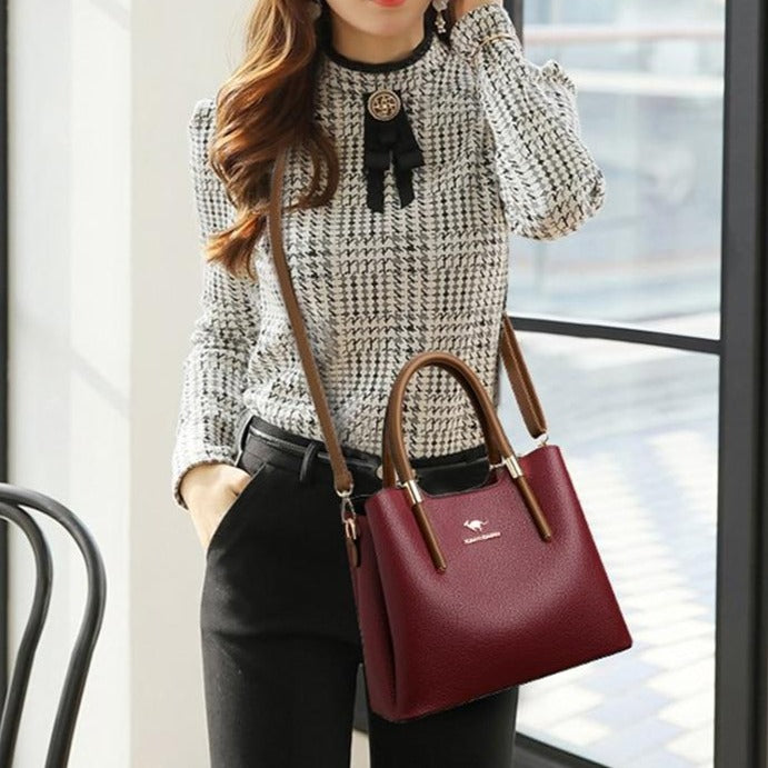 PU Leather Casual Crossbody Bag