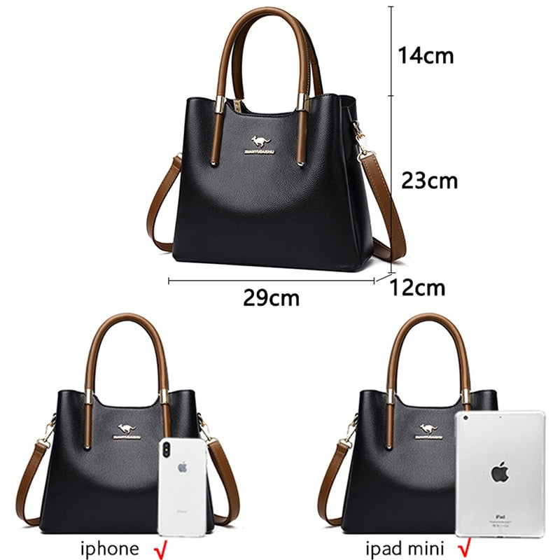 PU Leather Casual Crossbody Bag