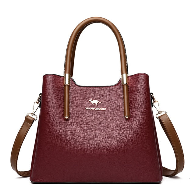 PU Leather Casual Crossbody Bag