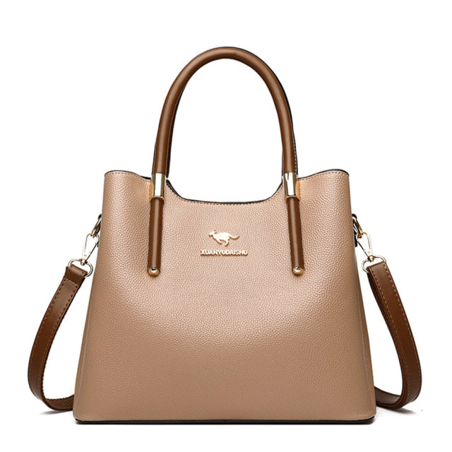 PU Leather Casual Crossbody Bag