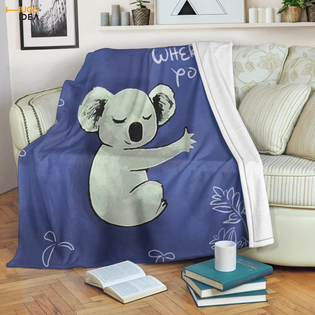 Soft Anti-Pilling Koala Blanket