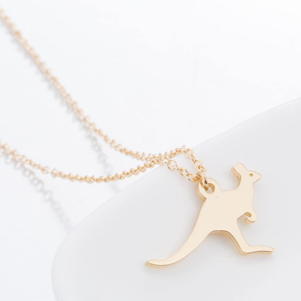 Kangaroo Pendant Necklace - Australia Gifts