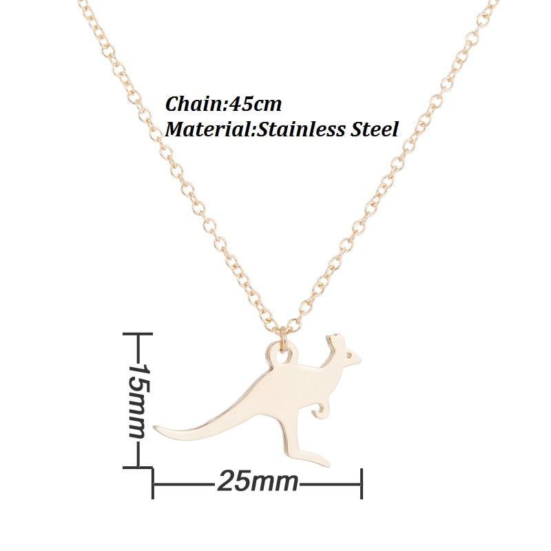 Kangaroo Pendant Necklace - Australia Gifts