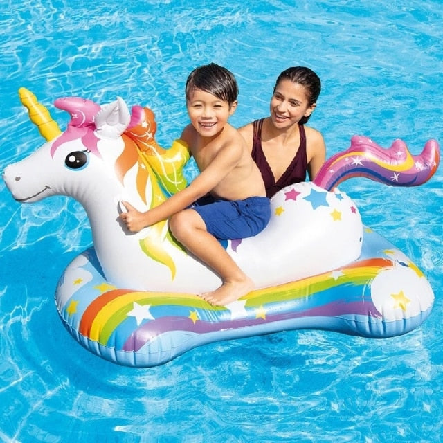 Rainbow Unicorn Pool Float