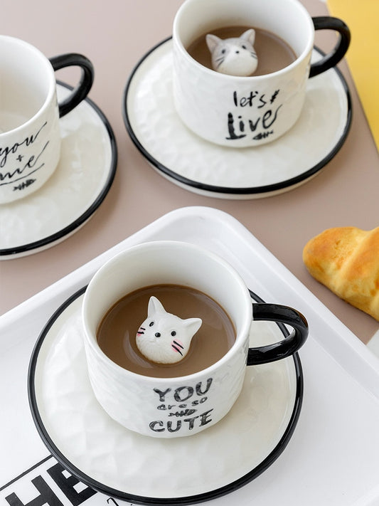 Hidden Cat Ceramic Mug