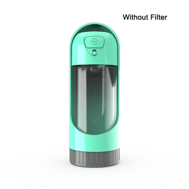 Portable Pet Water Bottle with Carbon Filter