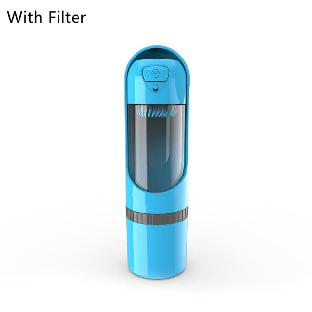 Portable Pet Water Bottle with Carbon Filter