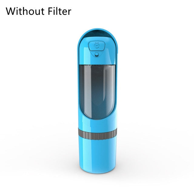 Portable Pet Water Bottle with Carbon Filter