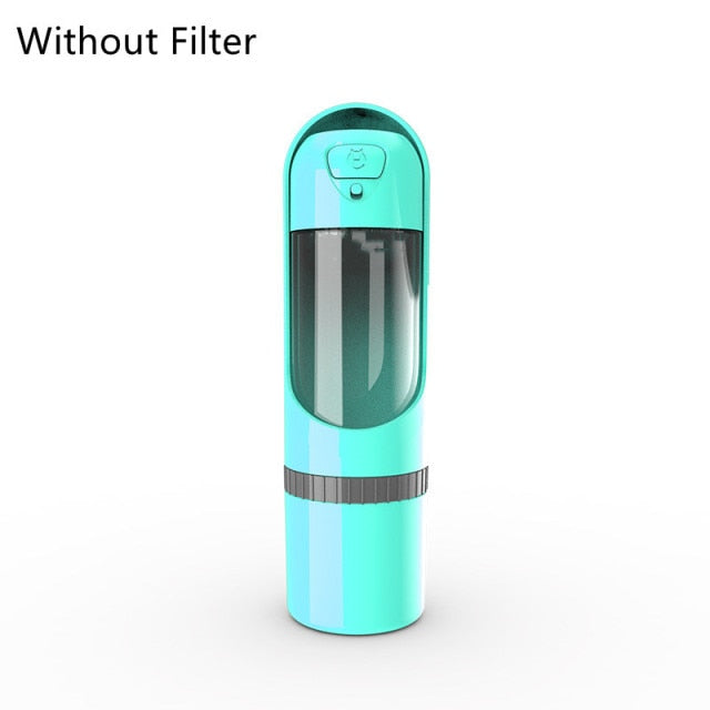 Portable Pet Water Bottle with Carbon Filter