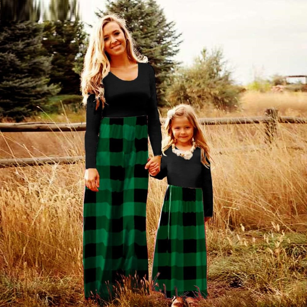 Matching Family Outfit - Mummy & Daughter Long Dress