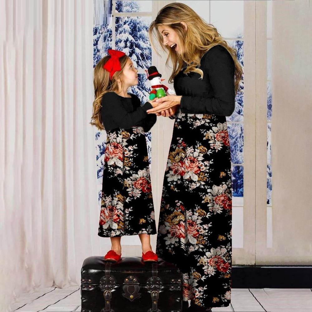 Matching Family Outfit - Mummy & Daughter Long Dress