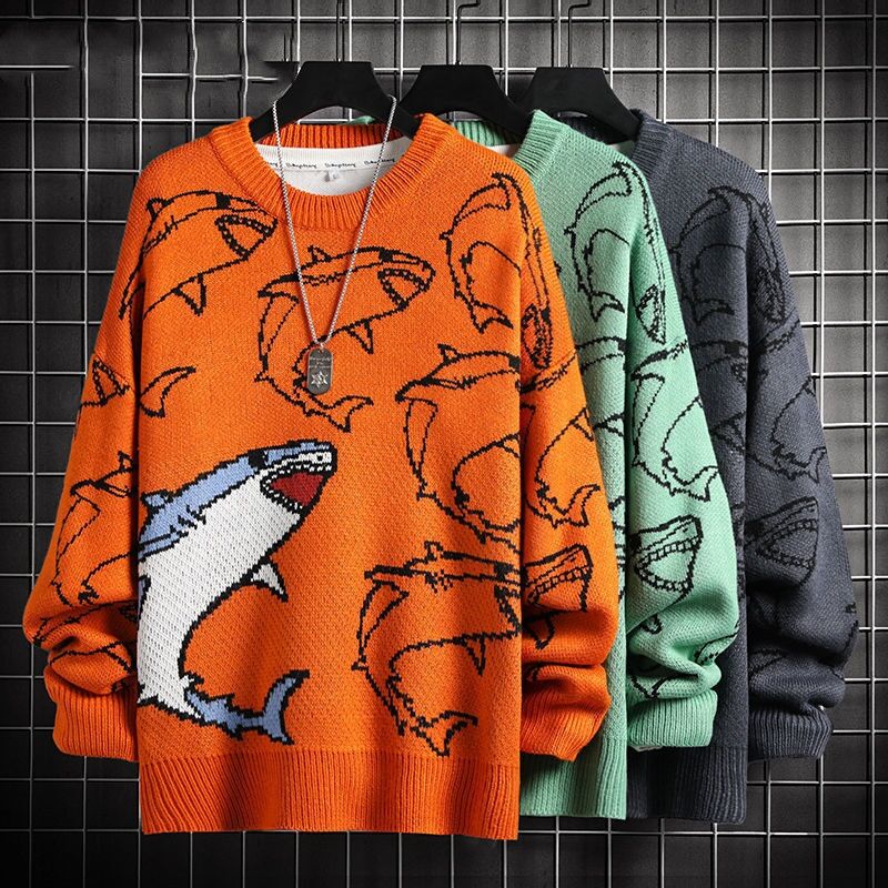 Shark Oversized Knit Sweater