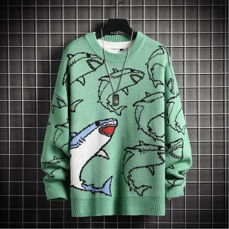 Shark Oversized Knit Sweater