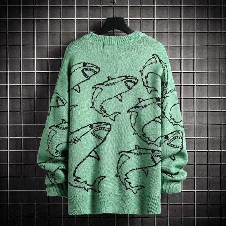 Shark Oversized Knit Sweater