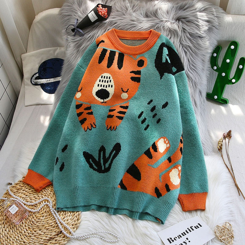 Tiger Cub Oversized Knit Sweater