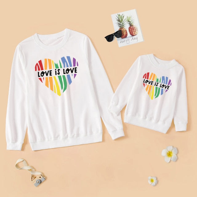 Love is Love - Mother and Daughter Matching Outfits