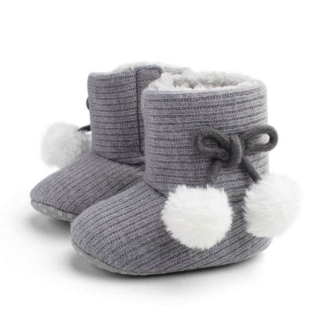 Newborn & Toddler Warm Winter Boots - Teddy Bear