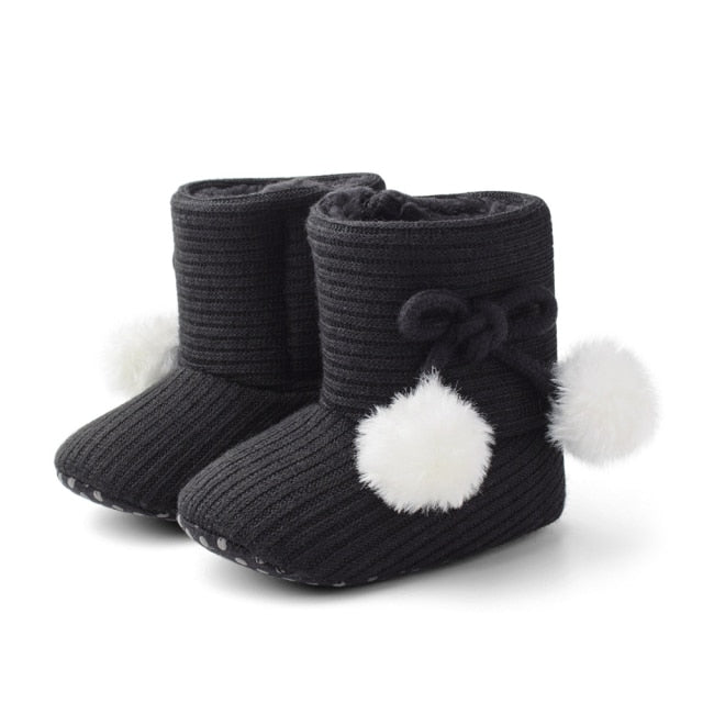 Newborn & Toddler Warm Winter Boots - Teddy Bear