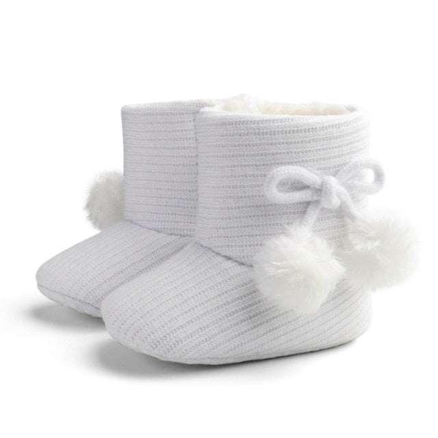 Newborn & Toddler Warm Winter Boots - Teddy Bear