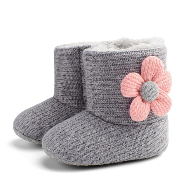 Newborn & Toddler Warm Winter Boots - Teddy Bear