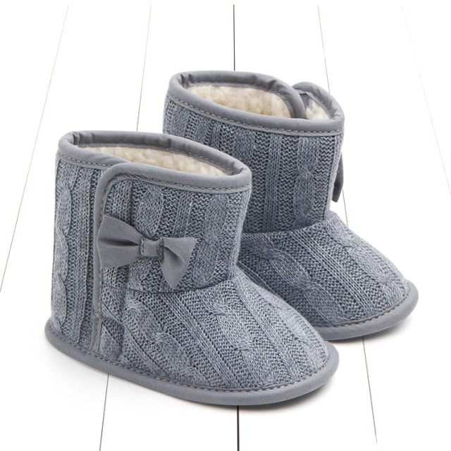 Newborn & Toddler Warm Winter Boots - Teddy Bear