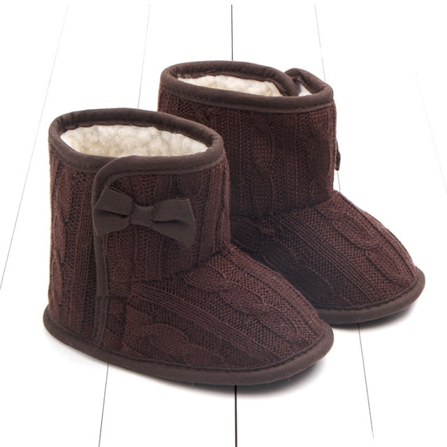 Newborn & Toddler Warm Winter Boots - Teddy Bear