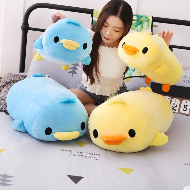 Stuffed Cute Yellow & Blue Duck Pillow Plush Toy