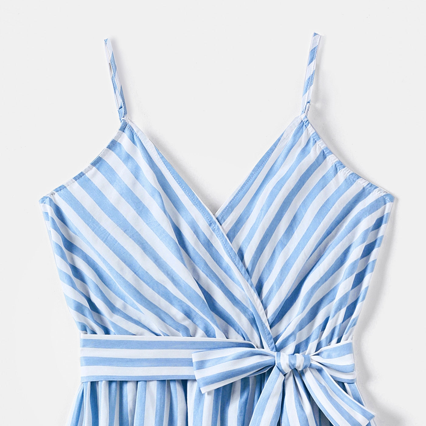 Matching Family Outfit - Blue and White Stripes Look