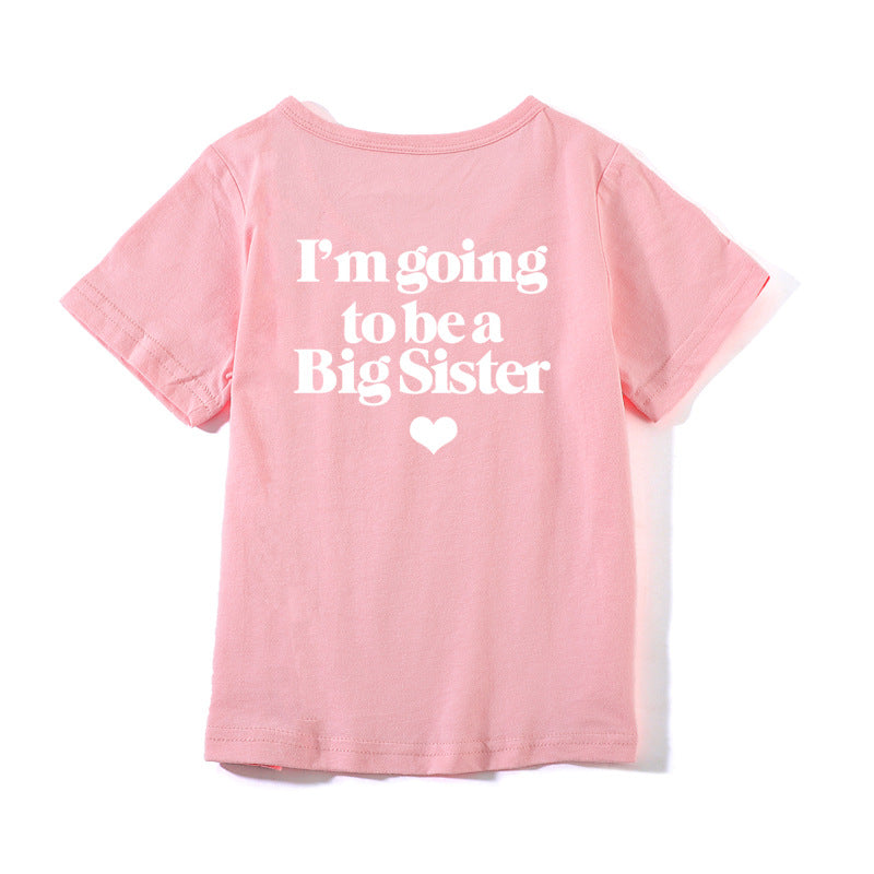 Big Sister Pink T-Shirt - I've got a secret... I am going to be a Big Sister!