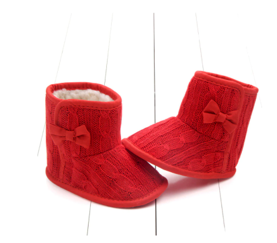 Newborn & Toddler Warm Winter Boots - Teddy Bear